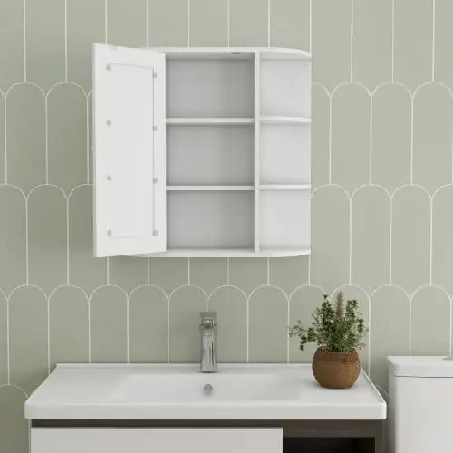 Botiquín de baño de pared con espejo