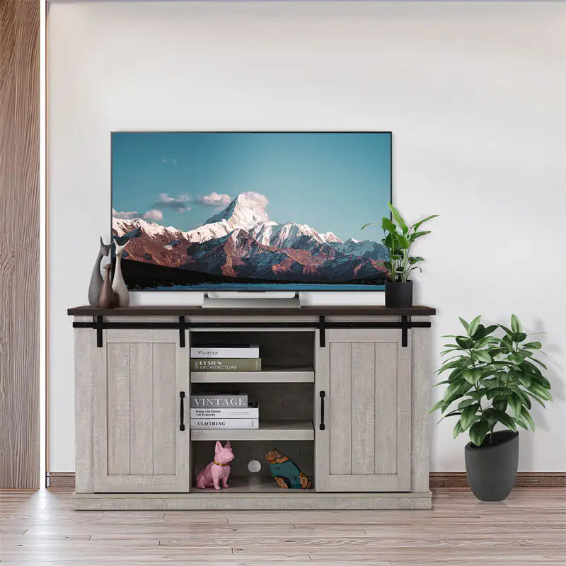 Mueble de TV clásico de madera