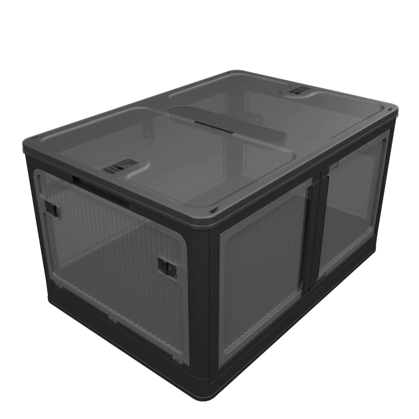 Contenedor de almacenamiento plegable con tapa