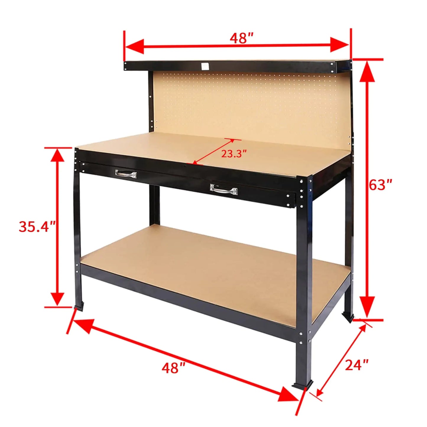 63" Tool Cabinet Workbench