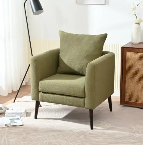 Moderna sedia a secchiello verde oliva