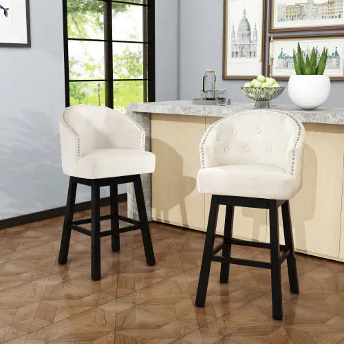 OGDEN KD Swivel Bar Stool (Set of 2)