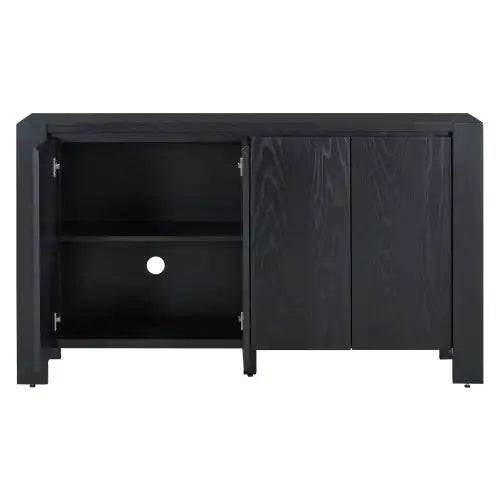 Aparador retro de 4 puertas TREXM con acabado envejecido