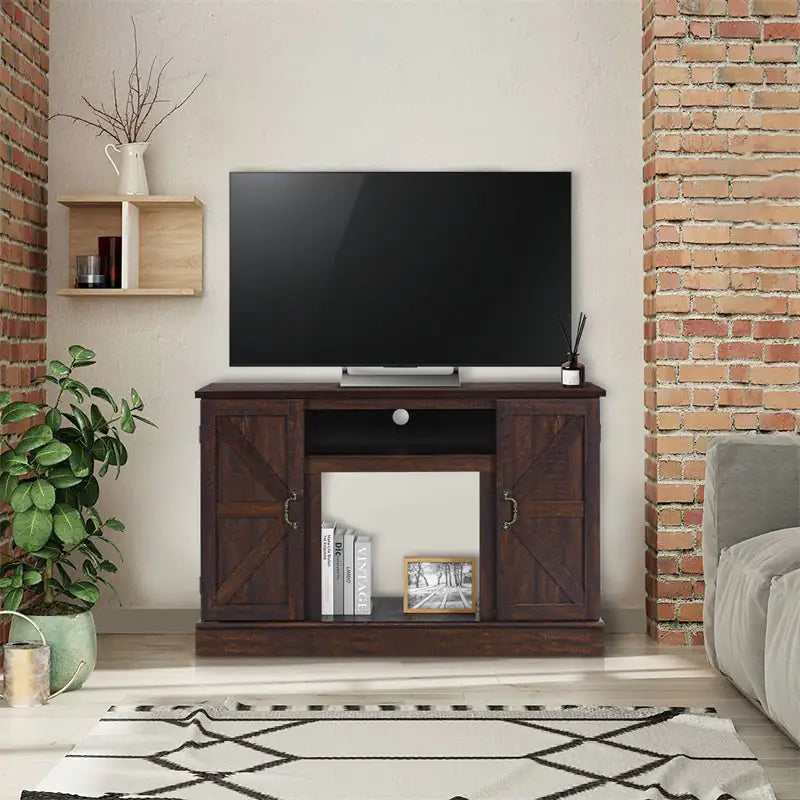 Mueble de TV color café