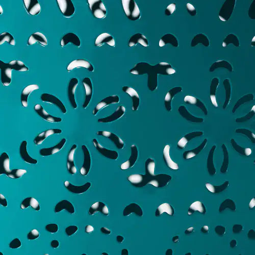 RUBY12 Teal Iron Side Table