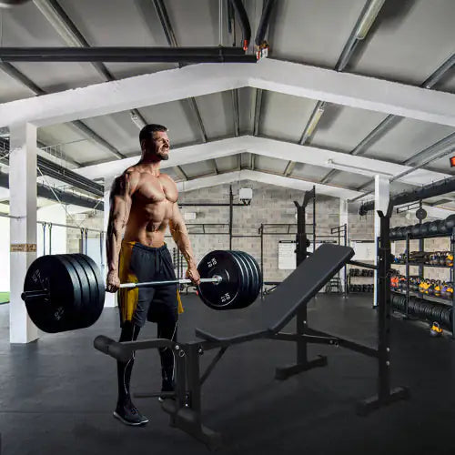 Olympic Weight Bench with Squat Rack
