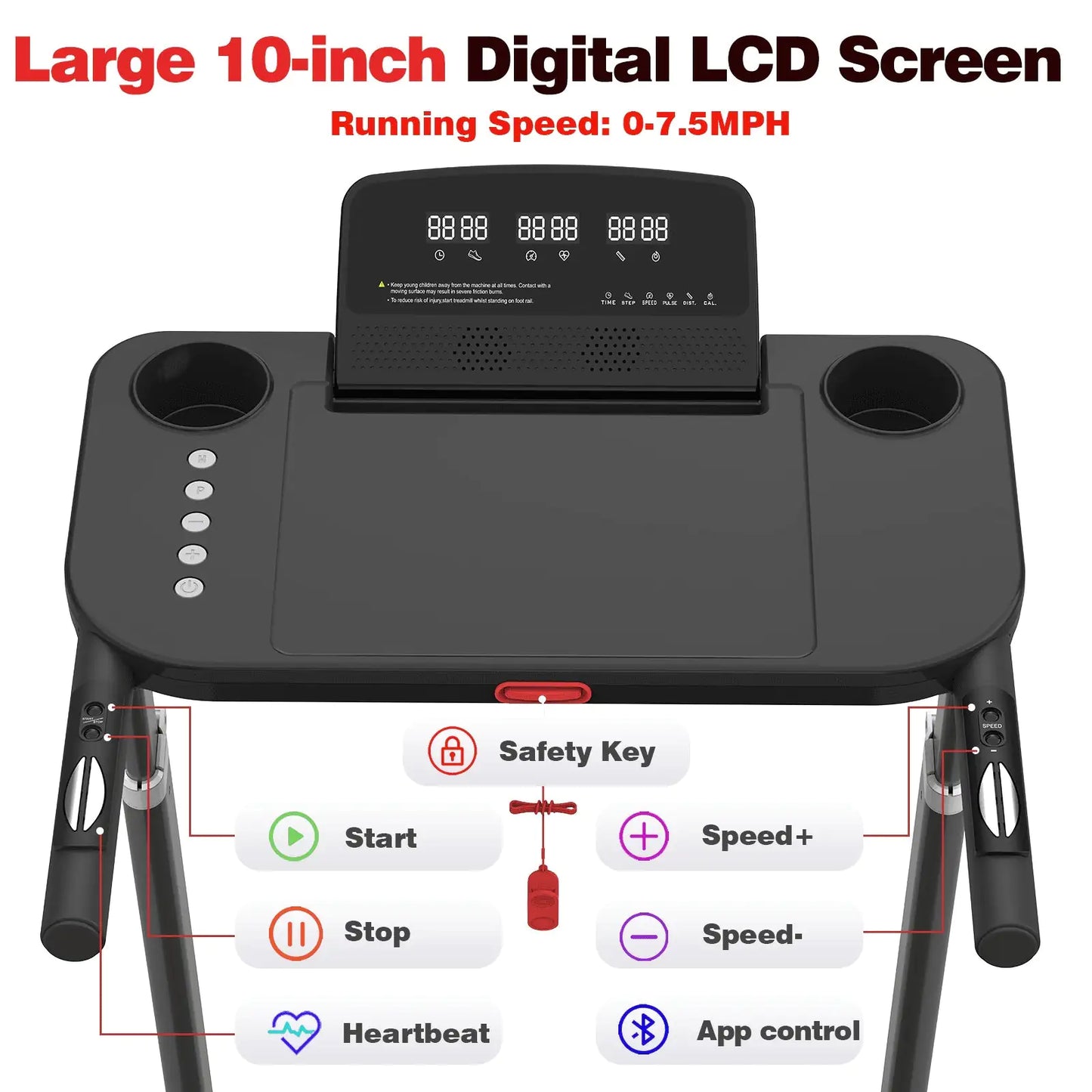 Height-Adjustable Desk Treadmill