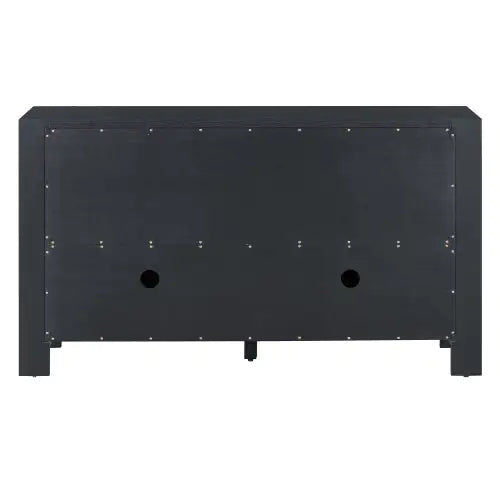 Aparador retro de 4 puertas TREXM con acabado envejecido
