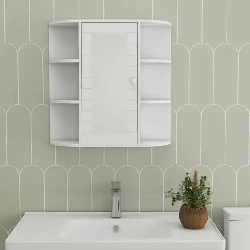 Botiquín de baño de pared con espejo