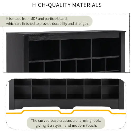 Stylish Design 24 Shoe Cabinet Console