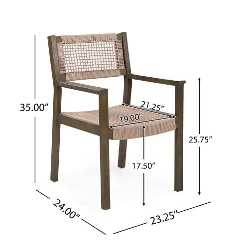 Braided Dining Chair - (Set of 2)