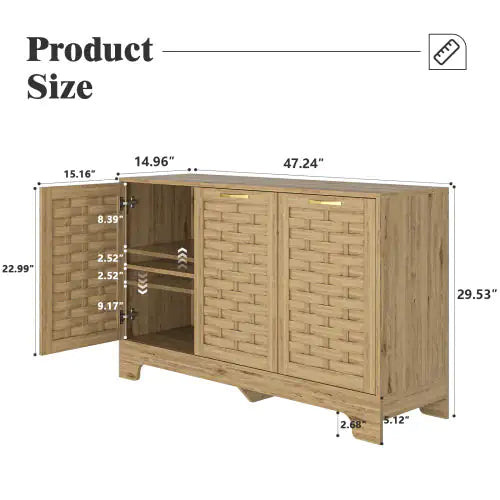 Triple Door Storage Sideboard