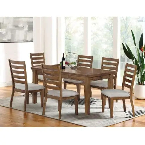 Transitional Set of 2 Ladder Back Side Chairs