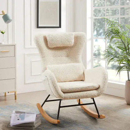 High Backrest Nursery Rocker