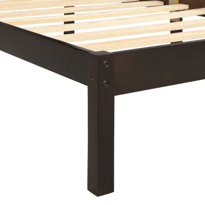 Platform Bed Frame With Headboard Espresso