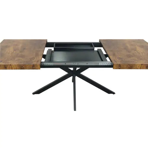 Vintage Extendable Dining Table with Storage