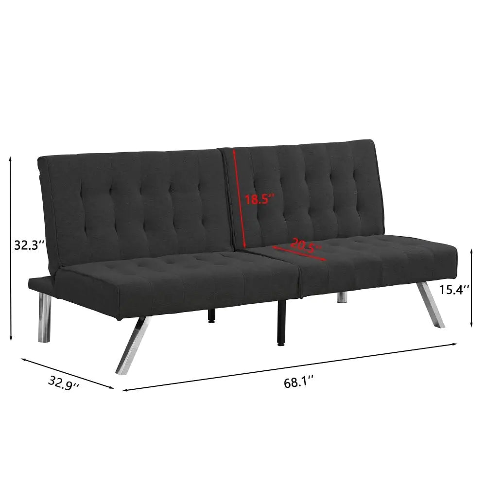 Wood Frame Futon Sofa Bed