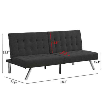 Wood Frame Futon Sofa Bed