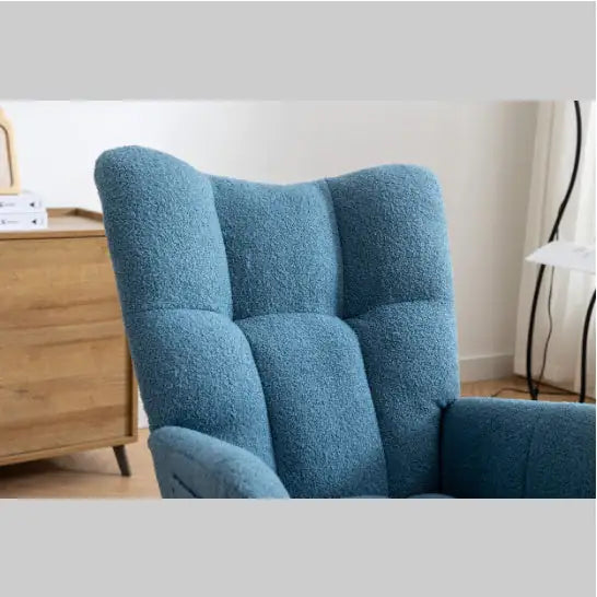 Comfort Teddy Wingback Rocker with Storage Pockets