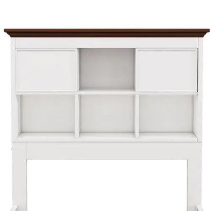 Solid Pine Captain Bookcase Bed