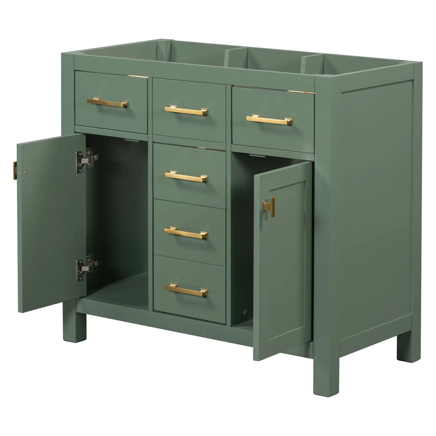 Solid Wood Bathroom Storage Cupboard