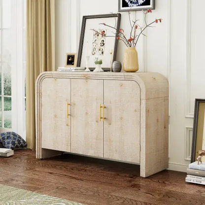 TREXM Vintage Minimalist Curved Sideboard
