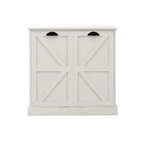 Two-Compartment Tilt-Out Laundry Sorter Cabinet