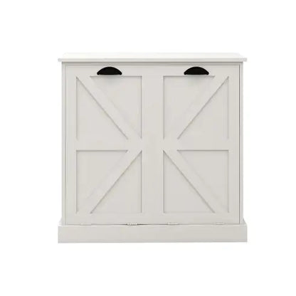 Two-Compartment Tilt-Out Laundry Sorter Cabinet