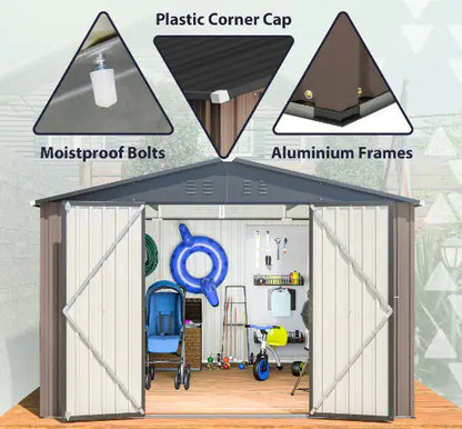 Secure Metal Garden Shed
