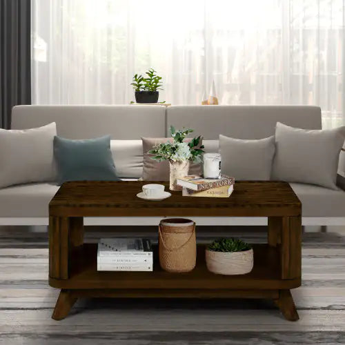 Rectangular Wooden Coffee Table