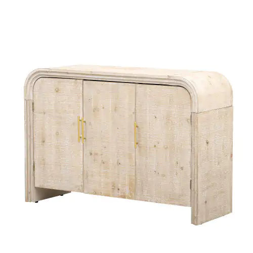 TREXM Vintage Minimalist Curved Sideboard
