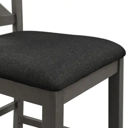 TOPMAX 5-Piece Gray Farmhouse Dining Ensemble