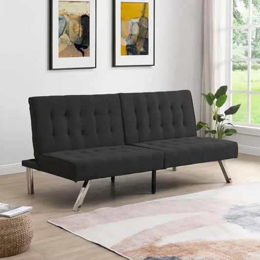 Divano letto futon con struttura in legno