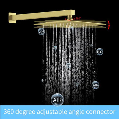 Shower System Mixer Combo Set Wall-mounted