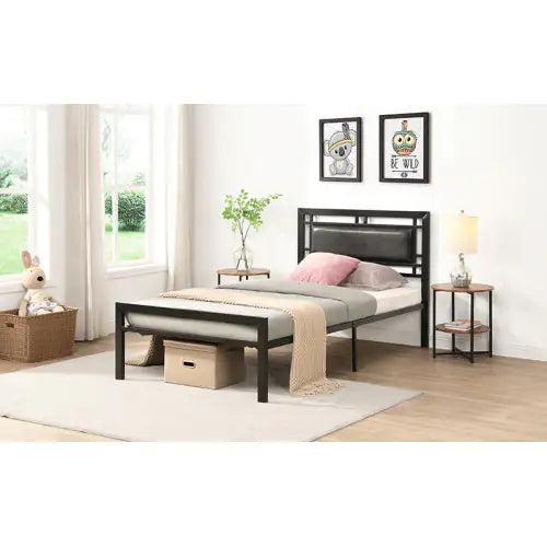 Sleek Twin Metal Bed Frame