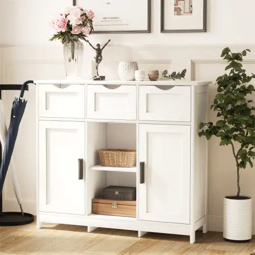 Gabinete de almacenamiento blanco moderno