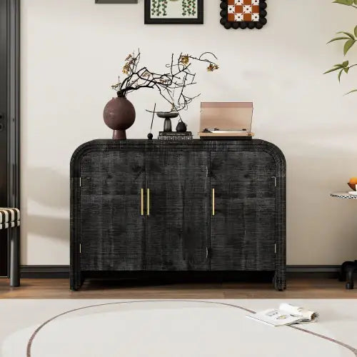 TREXM Vintage Minimalist Curved Sideboard