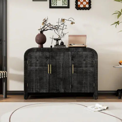 TREXM Vintage Minimalist Curved Sideboard