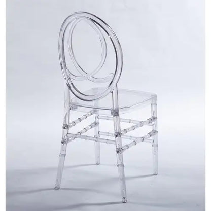 Set of 4 Transparent Plastic Dining Chairs