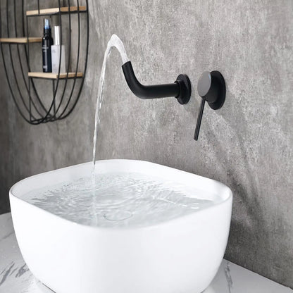 Wall-Mounted Faucet for Bathroom Sink or Bathtub