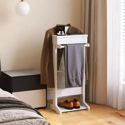 White Portable Garment Rack