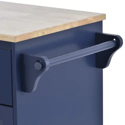 Carrello da cucina con mobiletto portaoggetti e due ruote bloccabili