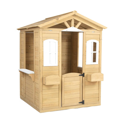 Wooden Outdoor Playhouse for Kids