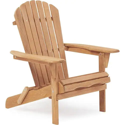 Wooden Outdoor Folding Adirondack Chair – Set of 2