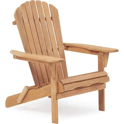 Wooden Outdoor Folding Adirondack Chair – Set of 2