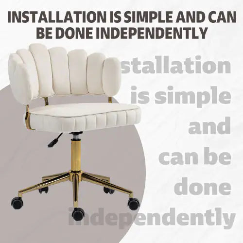 COOLMORE Velvet Home Office Desk Chair
