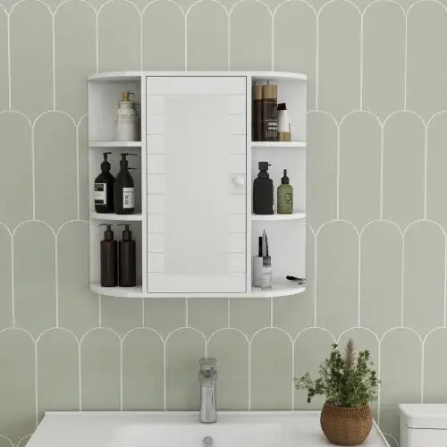Wall-Mounted Bathroom Medicine Cabinet with Mirror