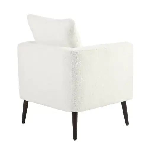 Solid Wood Leg Fabric Armchair