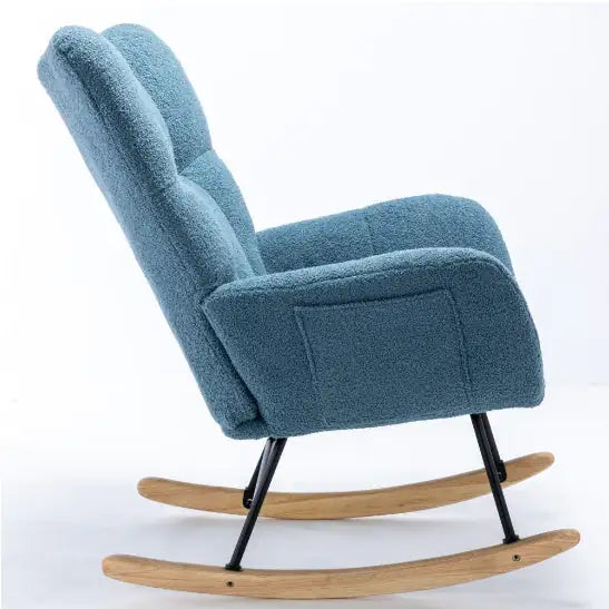 Comfort Teddy Wingback Rocker with Storage Pockets