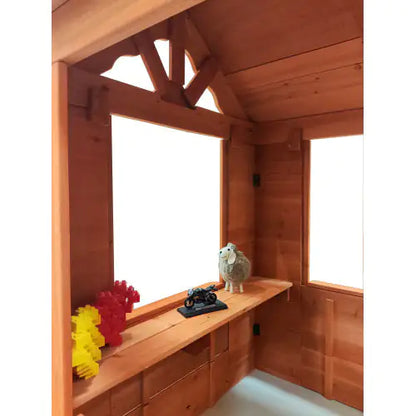 Golden Red Wooden Playhouse